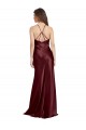 Burgundy Gold A-Line V-Neck Long Formal Evening Gown / Prom Dress / Bridesmaid Dress Hobart