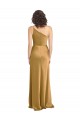 Gold A-Line One Shoulder Sleeveless Long Formal Evening Gown / Prom Dress / Bridesmaid Dress Hobart