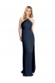 Open Back Dark Navy A-Line Halter Neck Long Formal Evening Gown / Prom Dress / Bridesmaid Dress Hobart