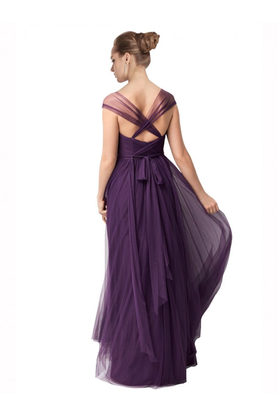Plum Purple A-Line Sweetheart Long Bridesmaid Dress Hobart
