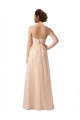 Nude A-Line Sweetheart Long Bridesmaid Evening Gowns Hobart