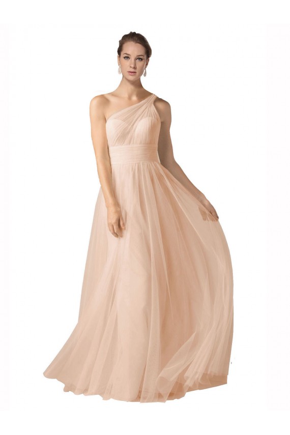 Keyhole Back Nude A-Line Sweetheart Long Formal Dress / Bridesmaid Dress Hobart