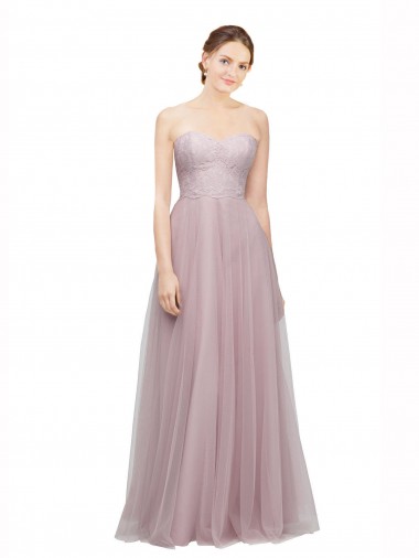Light Lilac A-Line Sweetheart Long Bridesmaid Dress / Evening Dress Hobart