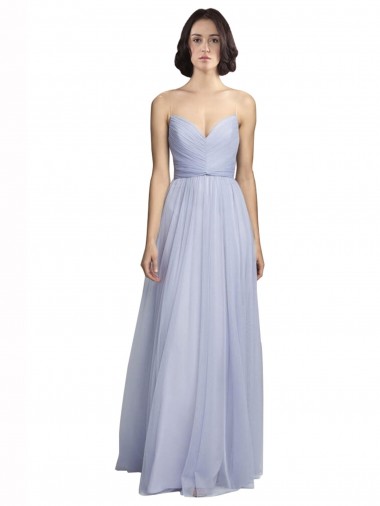 Lilac A-Line Sweetheart Sleeveless Long Bridesmaid Dress Hobart