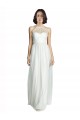 White A-Line High Neck Long Bridesmaid Dress Hobart