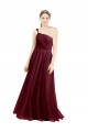Burgundy A-Line One Shoulder Sleeveless Long Semi Formal Evening Dress / Bridesmaid Dress Hobart