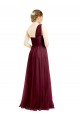 Burgundy A-Line One Shoulder Sleeveless Long Semi Formal Evening Dress / Bridesmaid Dress Hobart