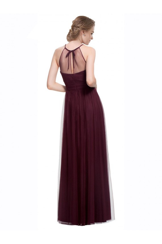 Red A-Line Sweetheart Sleeveless Long Bridesmaid Dress Hobart