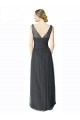 V-Back Pewter A-Line Sweetheart Long Formal Dress / Bridesmaid Dress Hobart