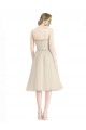 A-Line Strapless Cocktail Length Bridesmaid Dress Hobart