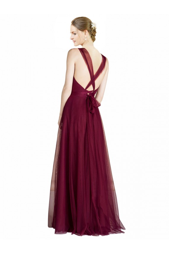 Open Back A-Line Sweetheart Long Bridesmaid Dress Hobart