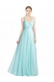 Low Back Mint Green A-Line Sweetheart Long Bridesmaid Dress Hobart