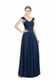Low Back Dark Navy A-Line Sweetheart Long Bridesmaid Dress Hobart
