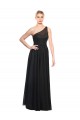 Black A-Line One Shoulder Long Bridesmaid Dress / Evening Dress Hobart