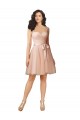 Keyhole Back A-Line Sweetheart Cap Sleeves Knee Length Bridesmaid Dress Hobart