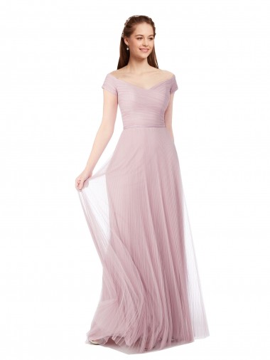 A-Line Off the Shoulder Long Bridesmaid Dress / Evening Dress Hobart