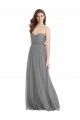 Slate Grey A-Line Sweetheart Long Bridesmaid Gown Hobart