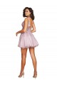 V-Back A-Line V-Neck Short Bridesmaid Dress Hobart