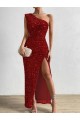 Red Sheath One Shoulder Long Prom Dress / Evening Dress Hobart
