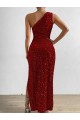 Red Sheath One Shoulder Long Prom Dress / Evening Dress Hobart