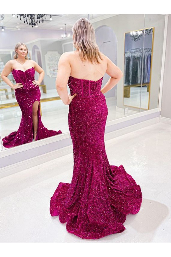 Shown Color Sheath Sweetheart Sweep Train Evening Dress Hobart