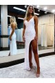 Shown Color Sheath V-Neck Long Prom Dress / Evening Dress Hobart
