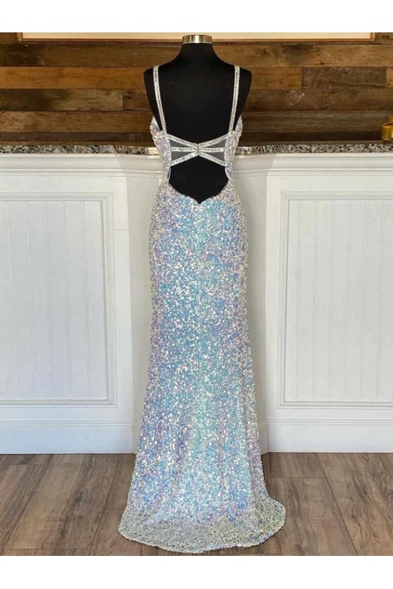 Sheath V-Neck Sweep Train Evening Gown / Prom Dress Hobart