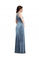 Dusty Blue A-Line Off the Shoulder Long Bridesmaid Dress / Evening Dress Hobart