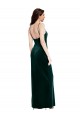 Low Back Dark Green Sheath Square Neck Long Prom Dress / Bridesmaid Dress Hobart