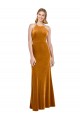 Open Back Gold A-Line High Neck Long Formal Evening Gown / Prom Dress / Bridesmaid Dress Hobart