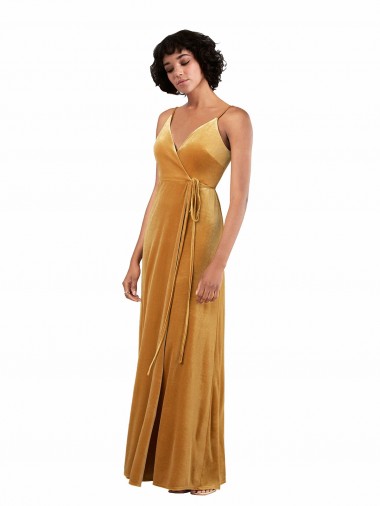 V-Back Gold Column V-Neck Long Black Tie Evening Gown / Prom Dress / Bridesmaid Dress Hobart