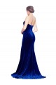 Low Back Royal Blue Mermaid Strapless Sweep Train Formal Evening Gown / Prom Dress / Bridesmaid Dress Hobart