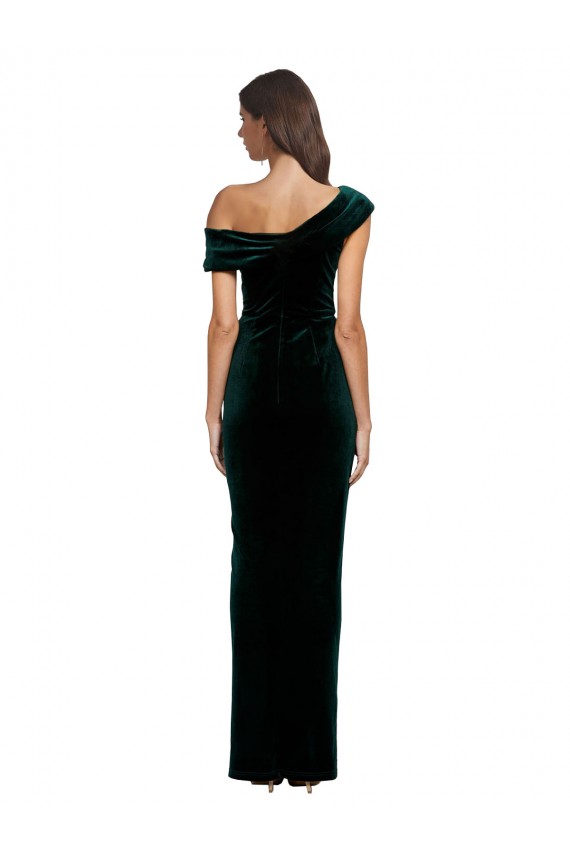 Dark Green Sheath Sweetheart Long High Low Evening Gown / Prom Dress / Bridesmaid Dress Hobart
