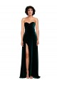 Low Back Dark Green A-Line Sweetheart Sweep Train Semi Formal Evening Dress / Prom Dress / Bridesmaid Dress Hobart